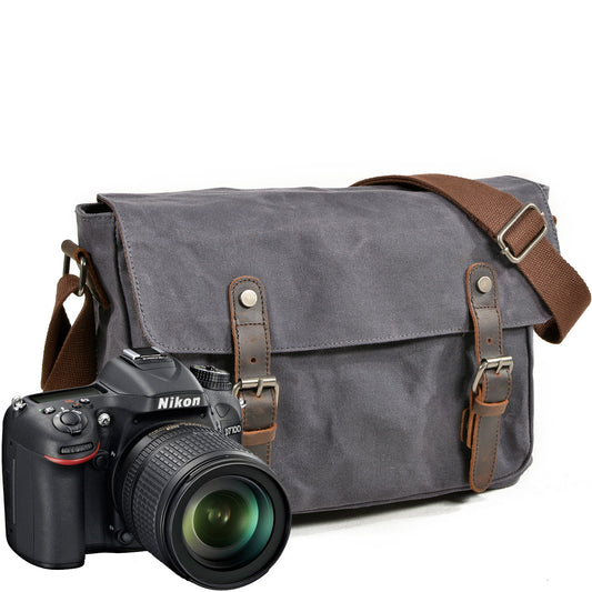 Casual canvas SLR camera bag