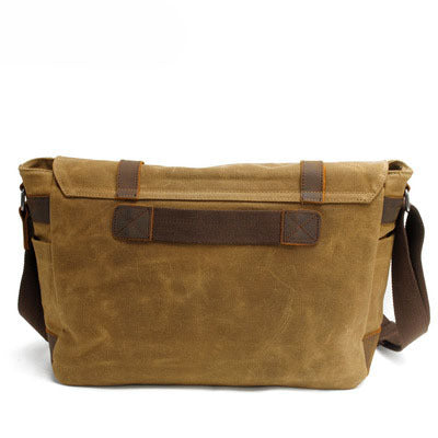 Retro canvas shoulder messenger bag