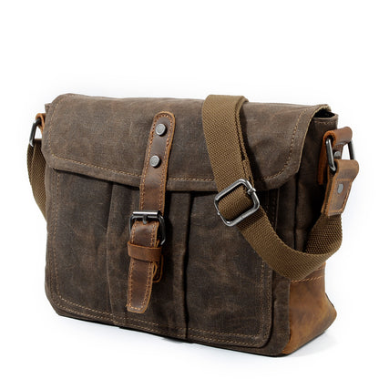 Retro casual canvas messenger bag