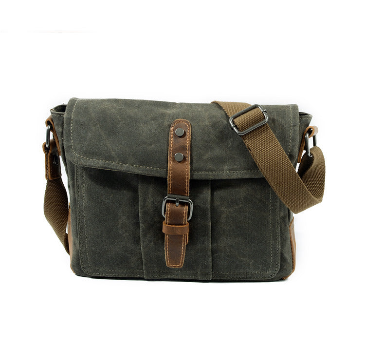 Retro casual canvas messenger bag